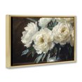 thumbnail image 2 of Stupell Industries Traditional Large Moody White Floral Gold Floating Frame Canvas Art, 31 x 21, by Petals Prints Design, 2 of 8