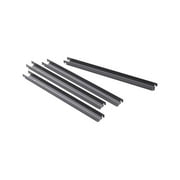 Lorell 60565 Lateral File Front-to-back Rail Kit, Black - 1 Box (4 Units)