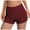 Wine, variant on TTUHYWXI Period Swimwear Leakproof Swim Shorts Full Coverage High Waisted Swim Short Bottom Tankinis (Yellow, XXL)
