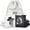 Black / Vintage White Outlaw & Chief, variant on Play Platoon Professional Cornhole Bags - Set of 8 Regulation All Weather Two Sided Improved Bean Bags for Pro Corn Hole Game - 4 Silver & 4 Black