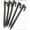 Black, variant on Dayesque 5-Pack Heavy Duty Plastic Tent Pegs for Camping, Beach, Canopy, Multi-Purpose Ground Stakes Nails