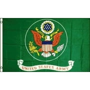 US Army Flag 3x5 ft Brilliant Colors Green Emblem Shield United States Military