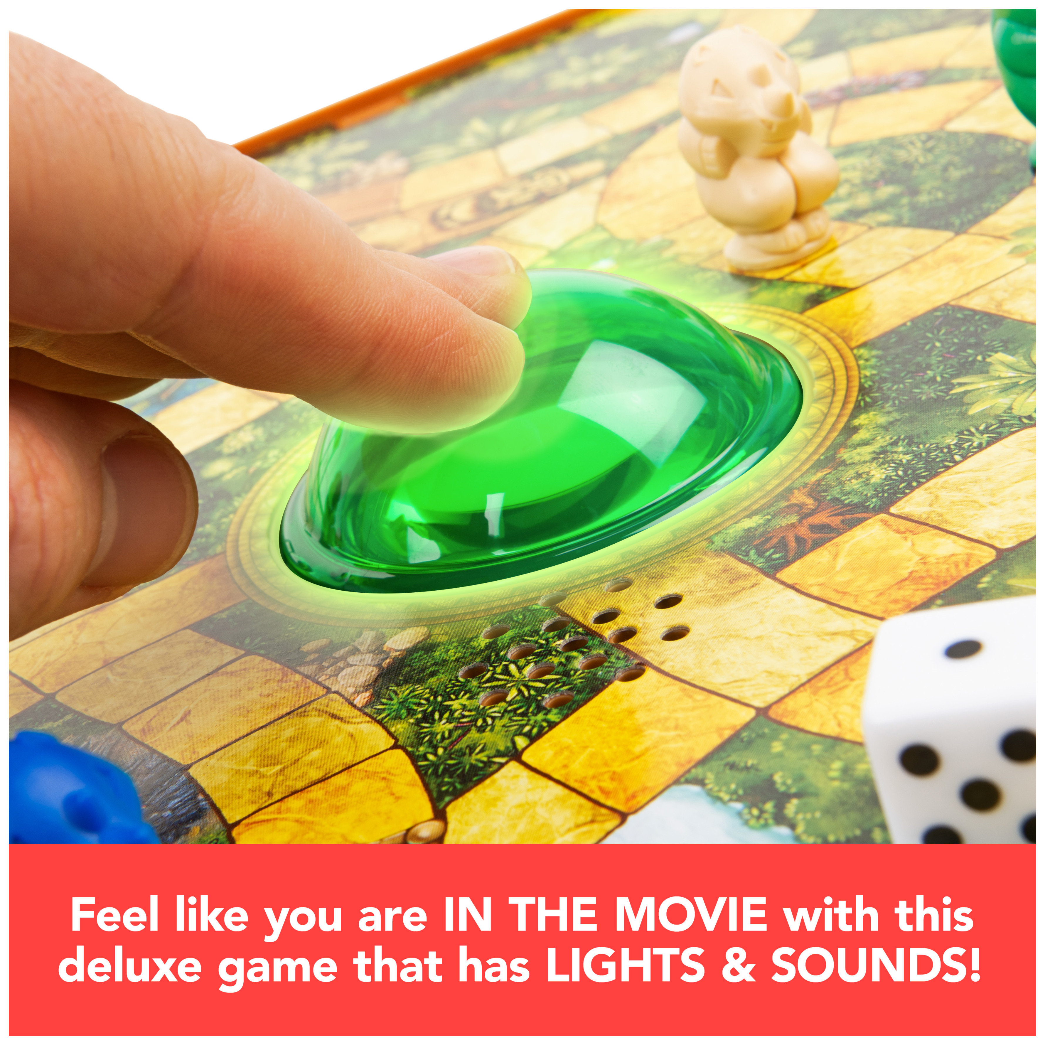 Jumanji Deluxe Game, Immersive Electronic Version of The Classic Adventure Movie Board Game, With Lights and Sounds, Family Game Night Game for Kids & Adults Ages 8 and up - image 4 of 9
