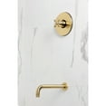 thumbnail image 2 of Kingston Brass KB6337BXTO Metropolitan Single-Handle Pressure Balanced Tub Faucet in Brushed Brass, 2 of 7