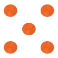 thumbnail image 2 of Decodeary Sturdy And Durable Table Mats For Stable And Secure Meal Modern Simple orange 5Set, 2 of 6