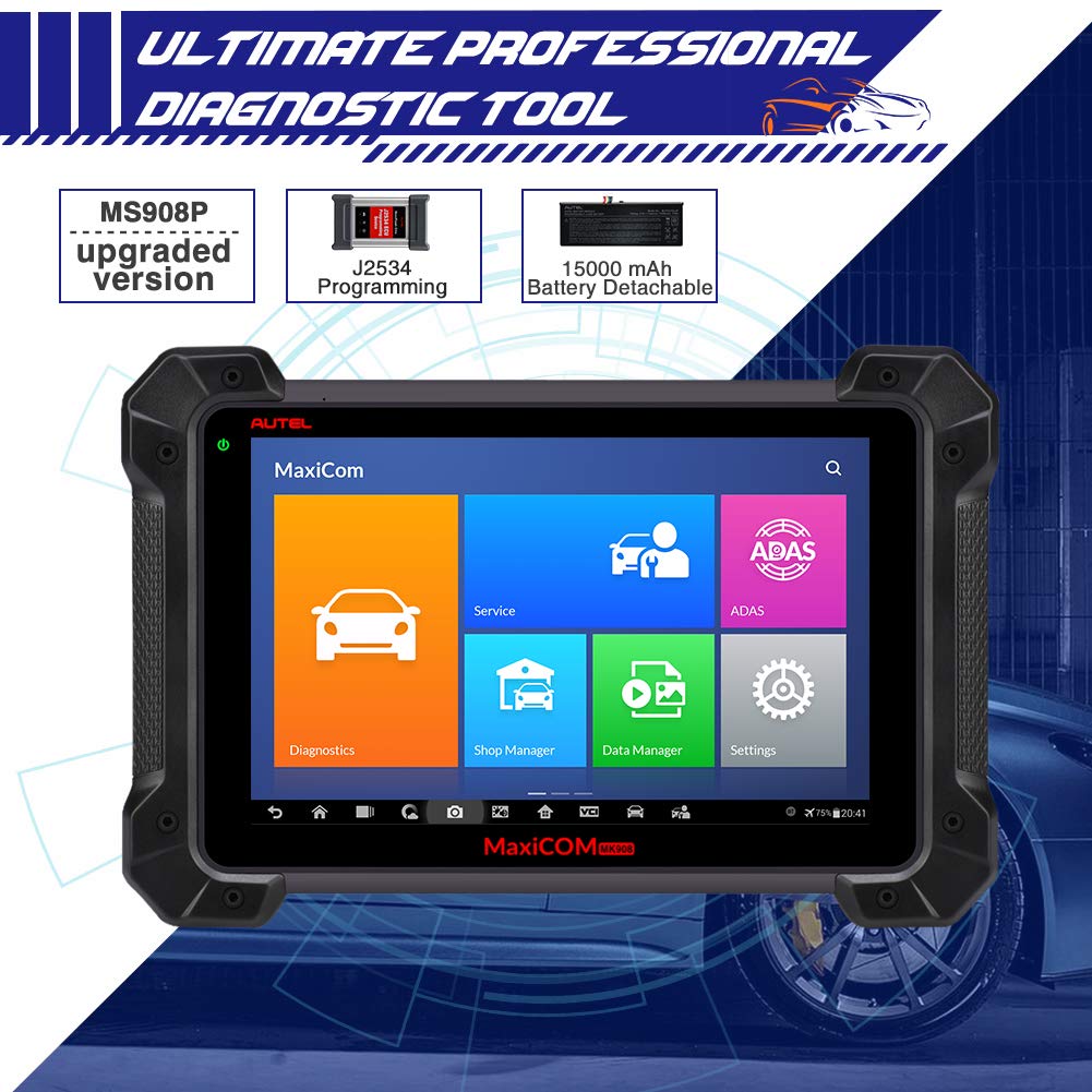 Autel MaxiSys Pro MK908P OBD2 Scanner Automotive Diagnostic Tool (Same  Functions as MaxiSys Elite) WiFi Bluetooth Jbox J2534 VCI ECUs BCM PCM  Reprogramming and Coding