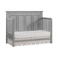 Oxford Baby Farmington 4in1 Convertible Crib, Rustic Gray, Wooden