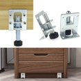 thumbnail image 1 of Pies de nivelación de muebles de 4 piezas Pies ajustables para muebles, mesas, gabinetes, bancos de trabajo plateados ShuxiuWang 8390614799561, 1 of 1