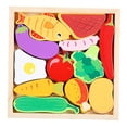 thumbnail image 2 of Rompecabezas de madera perfke Juego de rompecabezas con forma comida, 2 of 5