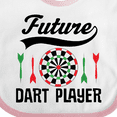 thumbnail image 4 of Inktastic Future Dart Player Game Boys or Girls Baby Bib, 4 of 4