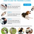 thumbnail image 2 of Clicker para perros [paquete de 3] Clicker para perros con correa elástica y clicker de entrenamiento con botón grande Clicker profesional para entrenamiento de perros para perros, gatos y caballos - JAMW Sencillez, 2 of 5