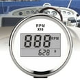thumbnail image 3 of Tachometer Gauge IP67 Waterproof Red Backlight LCD Display 52mm/2in 9-32V for Car Truck Boat  Generator Engine, 3 of 7