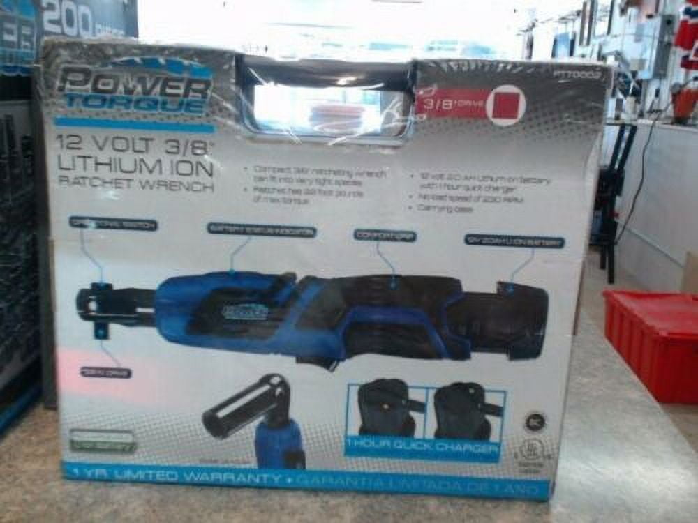 Power Torque 12V Cordless Lithium Ion 3 8 Electric Ratchet Wrench TPS022532 Walmart