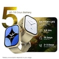 thumbnail image 4 of HAMMER Tussle 2.01" HD Display Smart Watch, Bluetooth Calling, Rotating Crown, Voice Assistant, in-Built Games, Smart Notifications, Sports Mode, DND, Raise to Wake (Champagne Gold), 4 of 7