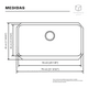thumbnail image 4 of Tarja Una Tina Calibre 18 para Submontar YMA Home Acero Inoxidable 304 Color Plata Satinado, 4 of 6