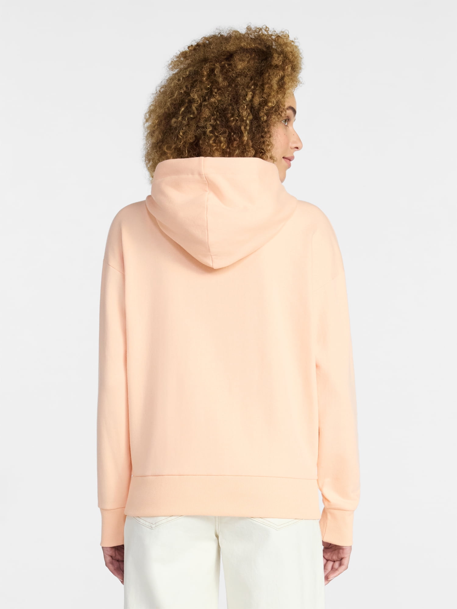 Time and Tru Women's and Women’s Plus Zip Front Fleece Hoodie Jacket, Sizes XS-4X