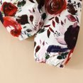 thumbnail image 5 of Fall Baby Girl Outfits Long Sleeve Floral Print Tops And Pants Outfits Clothes Set Baby Girls' Clothing Purple 6 Months-9 Months, 5 of 7