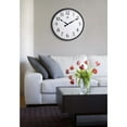 thumbnail image 2 of Infinity Instruments 18-inch Black Office Transitional Analog Display Wall Clock, 2 of 7