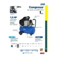 thumbnail image 3 of Compresor De Aire 25 1,5 Hp COMP325 Surtek, 3 of 3