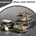 thumbnail image 5 of Fresh Lunch Box With Lid Stainless Steel Snack Containers Food Supply Accessories Work Accessory Case Bento Office For Silver, 5 of 5