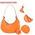 thumbnail image 2 of Bolsa De Hombro Bolso de mano para mujer, bolso de mano de cuero PU, bolso de mano elegante simple, bandolera (naranja) Tmvgtek Para Estrenar, 2 of 3