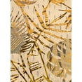thumbnail image 2 of Grant, Eve C. 12x14 White Modern Wood Framed Museum Art Print Titled - Golden Palms Panel II, 2 of 4