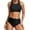 Black, variant on Bathing Suits for Women Two Piece Swimsuit for Women Women High Waisted Bikini Push Up Two Piece Swimsuits