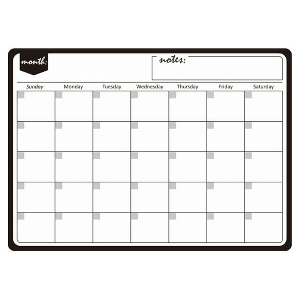 Calendar Whiteboard Calendars For Refrigerator Family Notepad Daily