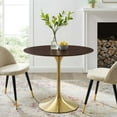 thumbnail image 5 of Lippa 36" Wood Dining Table Gold Cherry Walnut, 5 of 5