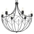 thumbnail image 6 of Kichler 52462 Topiary 6 Light 28" Wide Taper Candle Chandelier - Black, 6 of 11