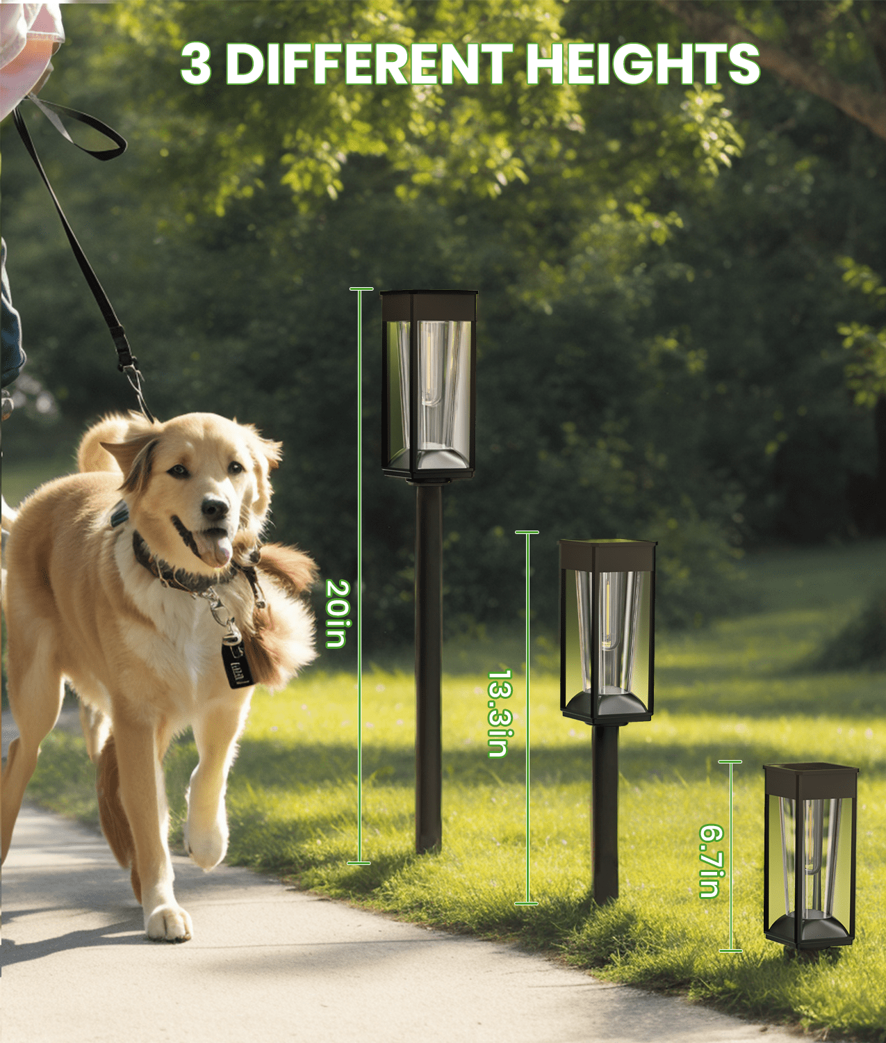 BITPOTT 6 Pack Solar Pathway Lights 2-in-1 Warm&Cool – picture 7