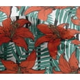 thumbnail image 4 of oneOone Viscose Chiffon Rust Fabric Leaves & Flower Craft Projects Decor Fabric Printed By The Yard 42 Inch Wide, 4 of 4