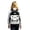 Black, variant on Waterproof Cartoon Kitten Lightweight Backpack, Breathable Padded Shoulder Straps Multi Compartment Daily Travel Backpack