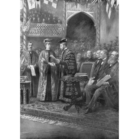 Alexandra Of Denmark N(1844-1925) Queen Of The United Kingdom And Empress Of India As Wife Of Edward Vii As The Princess Of Wales Receiving An Honorary Doctorate Of Music At Trinity College In (Best Smartphone For Music In India)