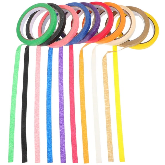 10 Rolls of Masking Tape Painters Tape Artist Tape Painting Tape Scrabooking Tape for DIY Craft