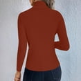 thumbnail image 4 of FAIWAD Sweaters for Women Trendy Long Sleeve Turtleneck Slim Fitted Stretchy Pullover Casual Lightweight Basic Knitwear, 4 of 9