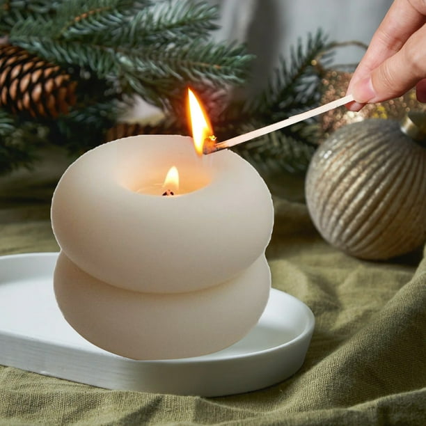 Velas flotantes de té | Velas votivas de parafina blanca para bodas y decoración navideña | Juego de 3 tamaños