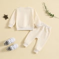 thumbnail image 5 of TOWED22 Baby Toddler Boy Clothes Fall Winter Outfit Long Sleeve Sweatshirts Pants Set 6 9 12 18 24 Months 3T 4T 5T Boy Clothes(Blazer,3-4 Y), 5 of 7