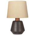 thumbnail image 1 of Benjara BM226100 Metal Frame Table Lamp with Fabric Shade, Beige & Black, 1 of 1