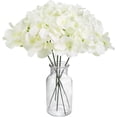 thumbnail image 2 of Flores artificiales de hortensia Auihiay Silk, 64 unidades, color marfil, 2 of 7