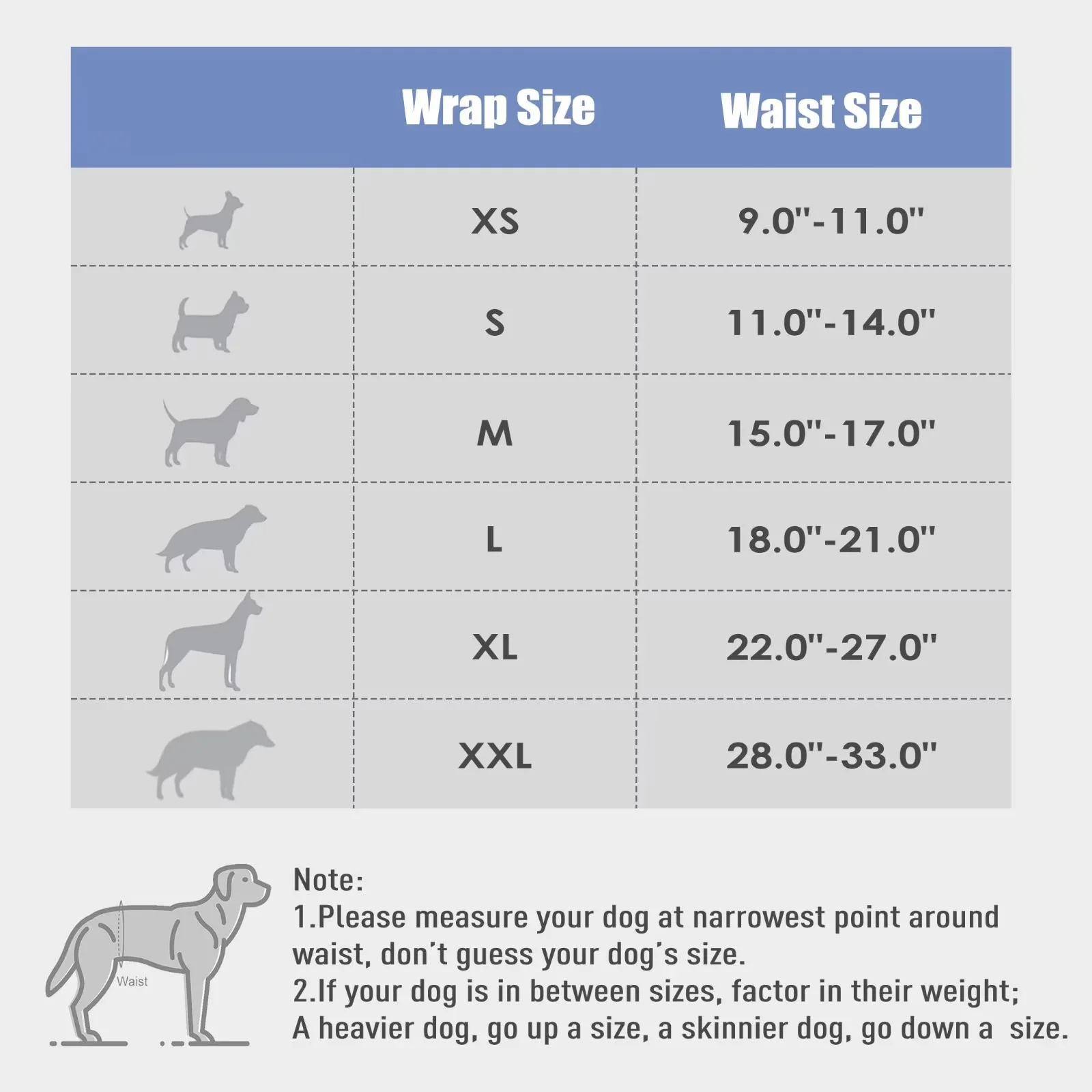Wegreeco Pack of 3 Reusable Male Dog Belly Band, Washable Premium Male Dog Diapers, Super-Absorbent Dog Wraps, Large, Black