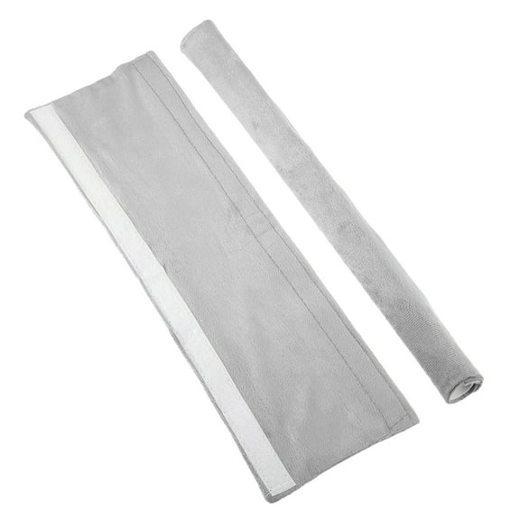 Uxcell 2Pack Refrigerator Door Handle Covers, Velvet Kitchen Appliance Decor Handles Protectors (Light Gray)