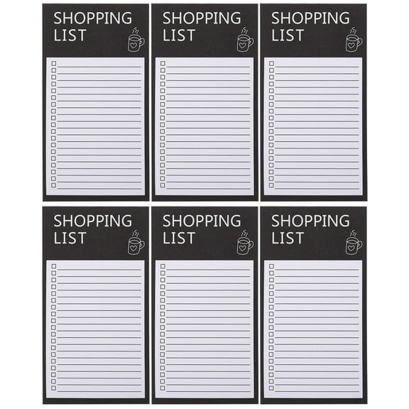 Raindrops 2pcs 3 Books of Magnetic Weekly Grocery List Notepad Shopping Planning Memo Pad Handheld Grocery List Pad
