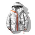 thumbnail image 2 of Gibobby Chamarra acolchada para hombre chamarra acolchada ligera, ropa cálida para clima frío(Gris,G), 2 of 5