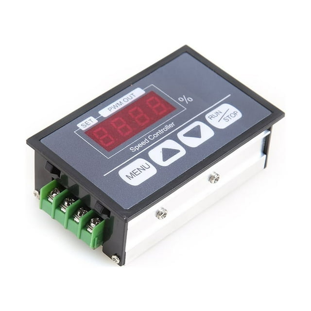 Controlador de velocidad del motor de CC Pantalla digital DC 6-60V 30A PWM Controlador de velocidad del motor Interruptor de control del gobernador Arranque suave Regulador de velocidad del motor de parada lenta FLhrweasw El nuevo