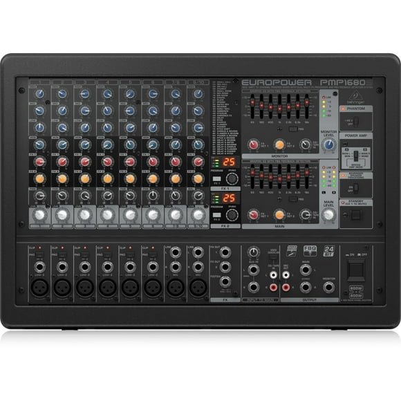 Mezclador amplificado Behringer Europower PMP1680S 10 canales 1600W