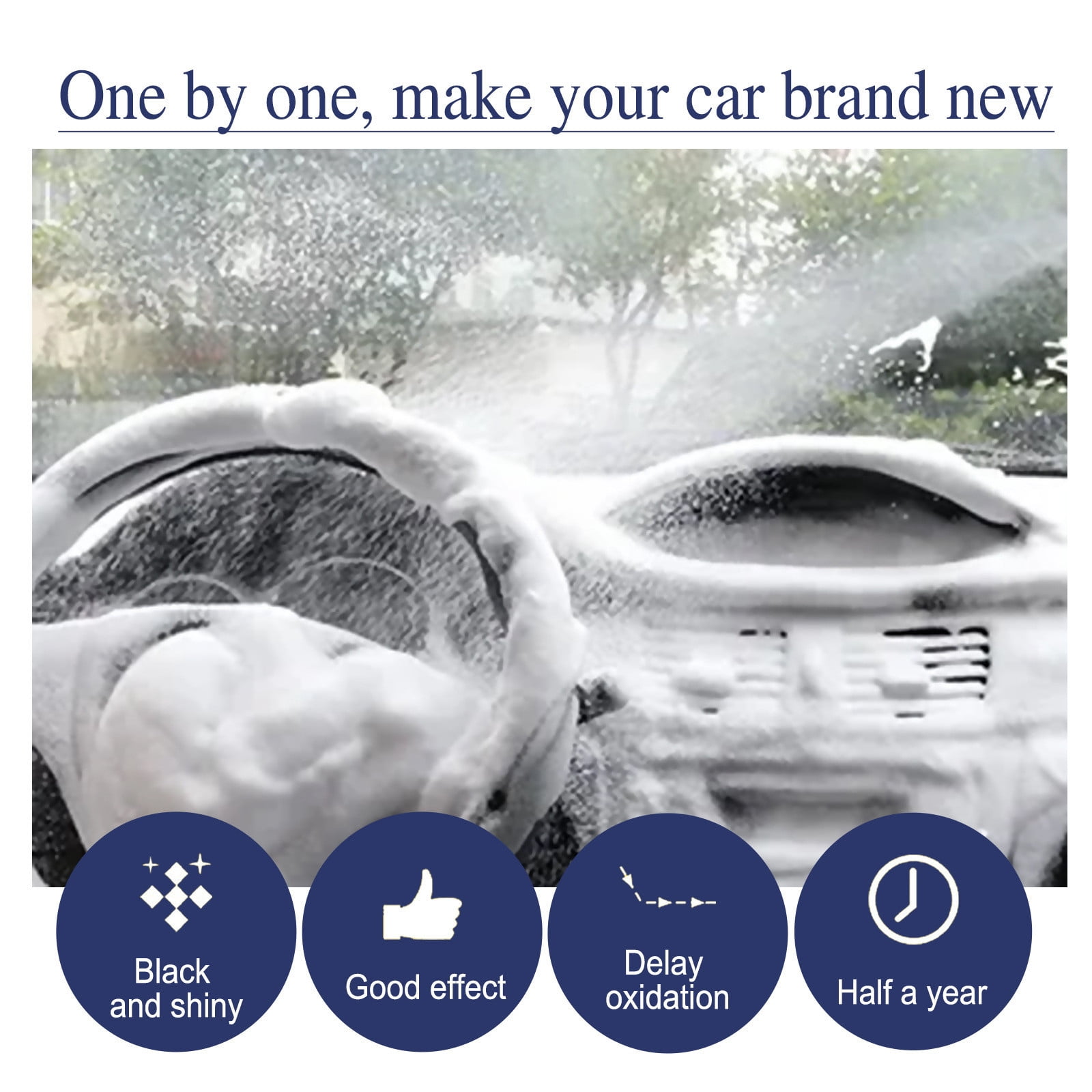 Autogo Foam Cleaner,Foam Cleaner Multi Purpose,100ml Foam Cleaning Spray For Car,Interior Multi-Purpose Upholstery Leather Cleaner Deep Cleaning Car.(1PC)