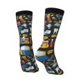 thumbnail image 3 of Goofa Teeth Printed Men's Crew Socks, Soft Durable Breathable Moisture-Wicking with Odor Control Cotton socks, 3 of 9