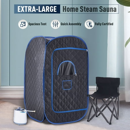 Wayshire Home Sauna for Spa Relaxation & Detox with Remote Control Aromatherapy & Chair