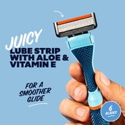 Dollar Shave Club Mens Razor 6-Blade Starter Set 1 Handle, 2x 6-Blade Manual Razor Refills